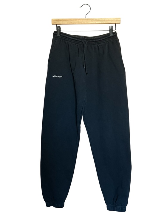 White Fox Boutique Pants - White fox boutique black sweatpants size S